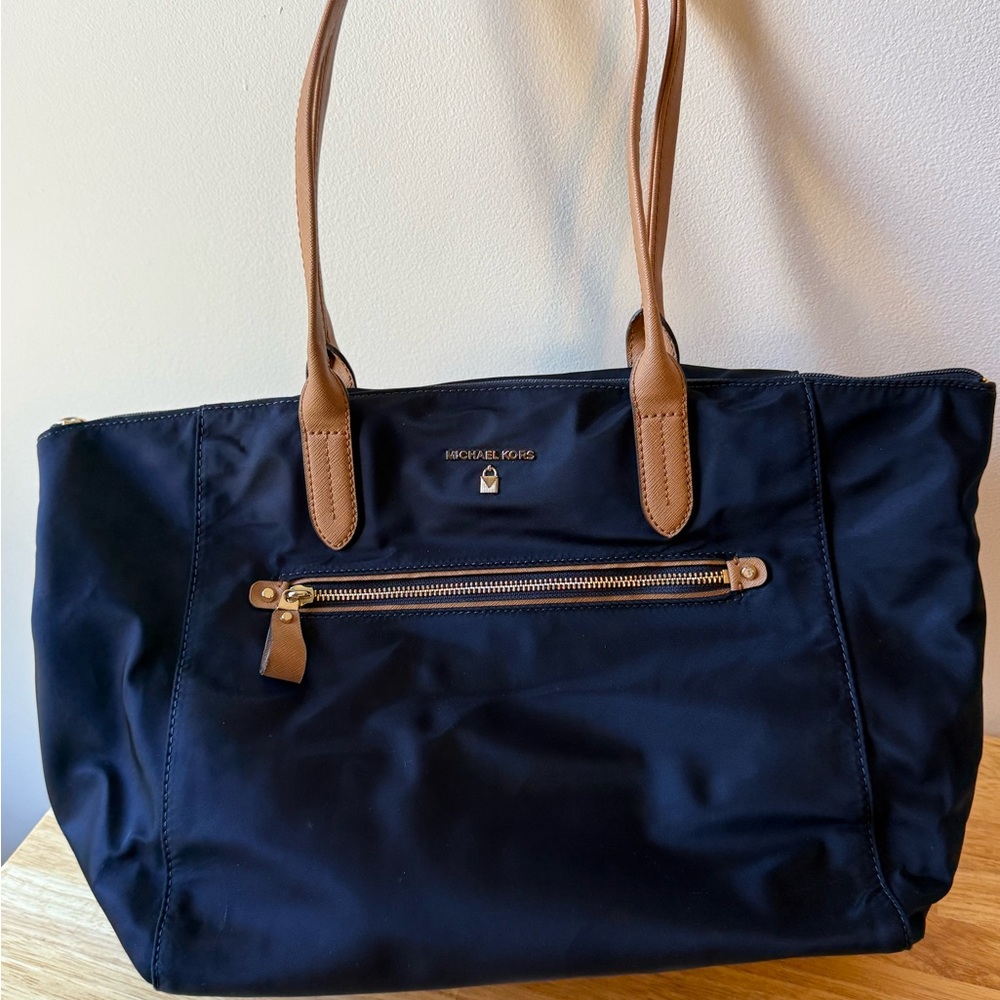 Michael Kors Blue nylon tote bag